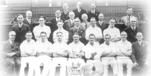 Church team with the League Championship Trophy, 1939