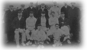 1907 team with profesional, W Ellis